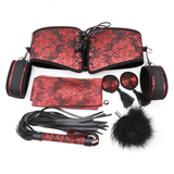 Sexy BDSM Bondage Kit / Waist Restraint Hand Cuffs Whip Rope Blindfold Erotic Toys - EVE's SECRETS