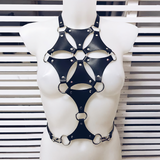 Sexy Black Cosplay Chest Harness / Women's Sexy BDSM PU Leather Accessories - EVE's SECRETS