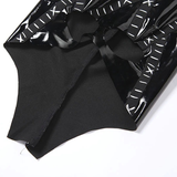 Sexy Black Women's Costume / Mini Dress with Long Sleeve / Erotic Wetlook Mask with Ears - EVE's SECRETS