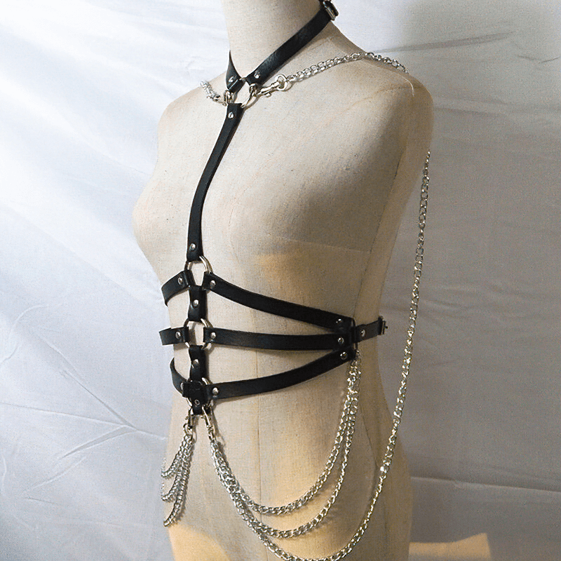 Sexy Body Harness for Women / Fashion Pu Leather Harness in Fetish Style - EVE's SECRETS