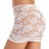 Sexy Female Short Lace Skirt / Transparent Floral Pattern Women's Erotic Clothing For Sex Games - EVE's SECRETS