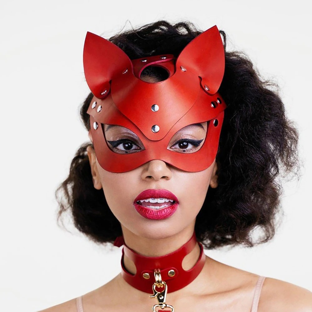 Sexy Fox Mask / Faux Leather Mask for Role-Play / BDSM Accessories - EVE's SECRETS