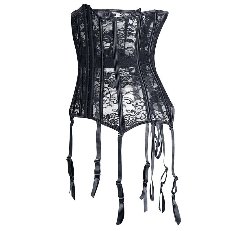 Sexy Lace-Up Black Corset / Steampunk Bone Corsets and Bustiers in Alternative Fashion - EVE's SECRETS