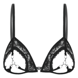 Sexy Ladies Push Up See Through Bra / Hollow Out Open Cups Womens Lingerie