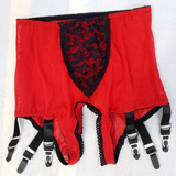 Sexy Man's Boxer Panties With Lace And Suspenders For Stockings / Aesthetic Male Underwear - EVE's SECRETS