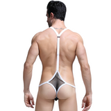 Men's Sexy Elastic Jockstrap Bandage / Male Leotard T-Back Bodysuit Underwear - EVE's SECRETS