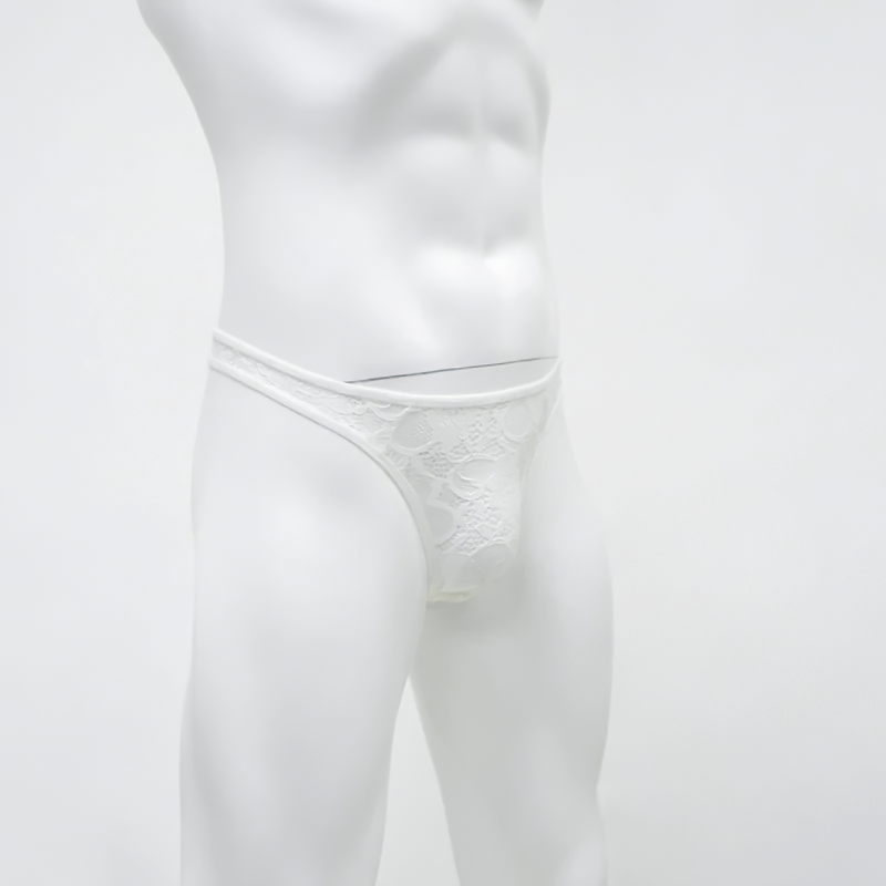 Sexy Men's G-String Lace Underwear Panties / Hollow Out T-Back Transparent Panties for Men - EVE's SECRETS