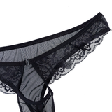Sexy Men's Lace Transparent Underwear / See-Through Mesh Front Hole Lingerie Underpanties - EVE's SECRETS
