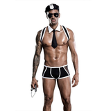 Sexy Men's Lingerie for Sex Games / Police Officer Costume / Black Men's Underwear - EVE's SECRETS