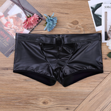 Sexy Men's Wetlook PU Leather Underwear / O-Ring Open Legs Hot Gay Panties - EVE's SECRETS