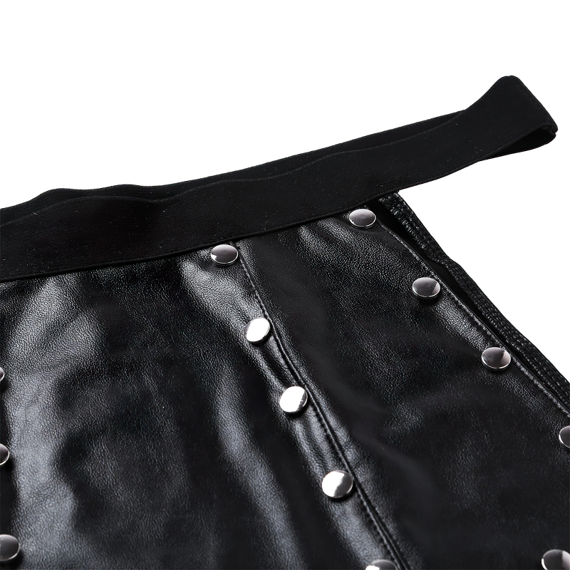 Sexy Novelty Scotland Lingerie Panties / Faux Leather Low Rise Underwear Skirt - EVE's SECRETS