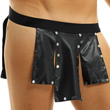 Sexy Novelty Scotland Lingerie Panties / Faux Leather Low Rise Underwear Skirt - EVE's SECRETS