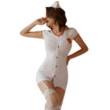 Sexy Krankenschwesteruniform für Damen / süßes Cosplay-Kostüm / verführerische Kleidung für Rollenspiele 