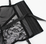 Sexy Push-Up Women's Underwear / Steampunk Fashion Clothes / Fetish Set of Bra top + Stockings - EVE's SECRETS
