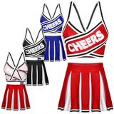 Sexy Schoolgirl Costume Cheerleader / Women's Schoolgirl Uniform for Role Sex Games - EVE's SECRETS