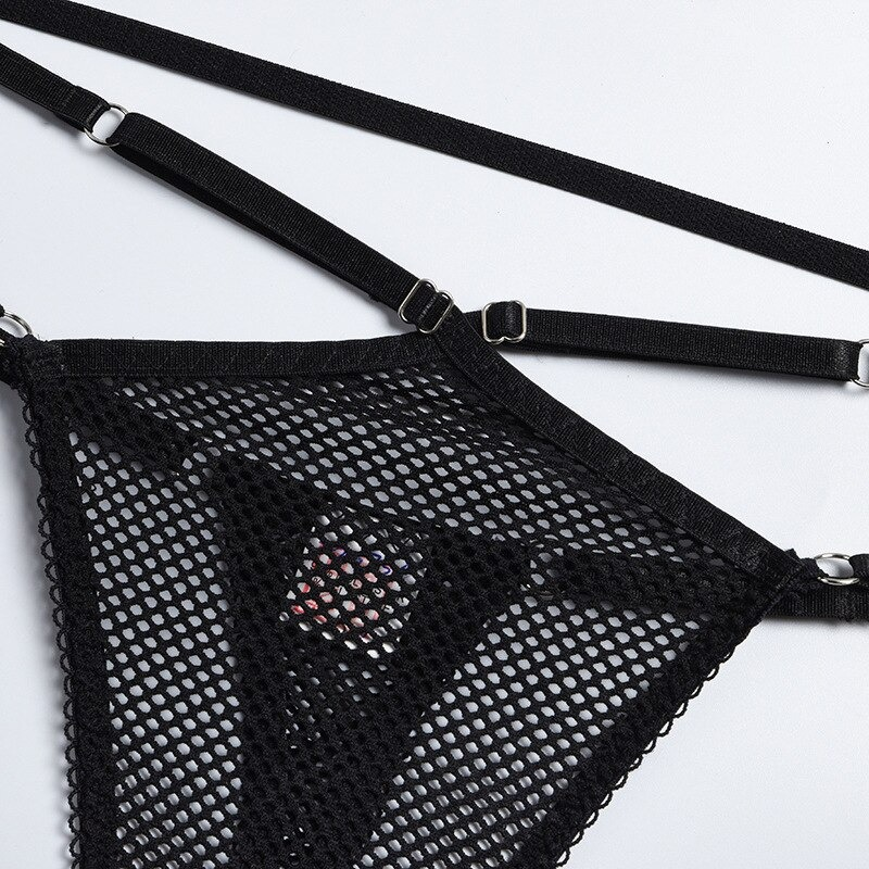 Sexy Transparent Mesh Lingerie Set / Women's Fishnet Underwear / Intimate Clothing - EVE's SECRETS