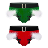 Sexy Velvet Lingerie Panties Briefs / Exotic Christmas Underwear Jockstraps For Men - EVE's SECRETS