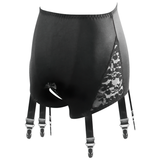 Sexy Women's Black Crotchless Garter Belt / Lace Suspender Belts Stockings Panty - EVE's SECRETS