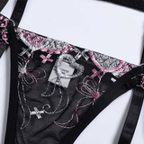 Sexy Women's Bra And Panties Set Lingerie / Embroidery Bra And G String Brief Sets Underwear - EVE's SECRETS