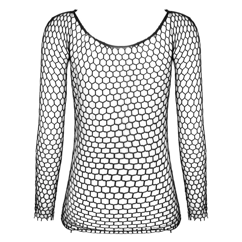 Sexy Women's Fishnet Top / Slim Fit Stretchy Clothing for Women / Female Eye-Catching Outfits - EVE's SECRETS