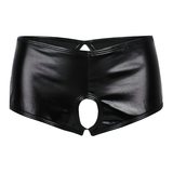 Culottes de boîte de nuit de lingerie sexy pour femmes / sous-vêtements Sissy en similicuir Wetlook 