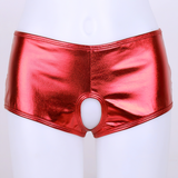 Sexy Women's Lingerie Nightclub Panties / Faux Leather Wetlook Sissy Underwear - EVE's SECRETS