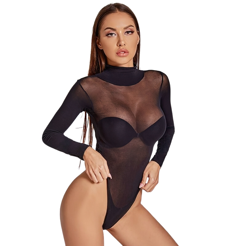 Sexy Women's Transparent Lingerie / Erotic Black Bodysuit for Ladies - EVE's SECRETS