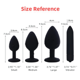 Silicone Anal Plug With G-Spot For Men And Women / Bullet Vibrator Toy / Red Stone Butt Plugs - EVE's SECRETS