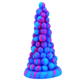 Plug anal en forme de raisin en silicone multicolore avec ventouse / jouets sexuels mous adultes unisexes 