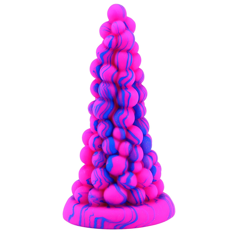 Silicone Anal Plug With Suction Cup A Grape Shape / Unisex Soft Sex Toys For Adults - EVE's SECRETS