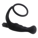 Men's Silicone Anal Vibrator with Cock Ring / Adult Sex Toys