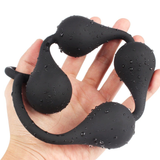 Silicone Big Anal Balls / Intimate Black Anal Beads / Sex Toys for Women and Men