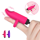 Silikon-Klitoris-Stimulator / Vaginal-Massagegerät, Vibrator / Finger-Sexspielzeug für Damen 
