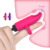 Silicone Clitoral Stimulator / Vaginal Massager Vibrator / Finger Sex Toy for Ladies - EVE's SECRETS