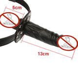 Double-Ended Dildo Gag / Strap-on Silicone Penis for Couples / BDSM Sex Toys - EVE's SECRETS