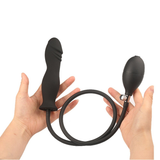 Gode ​​anal gonflable de silicone pour la prise anale de douche anale de jouet sexuel de dames/adulte 