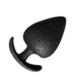 Bouchons anaux en silicone noir en trois tailles / Jouets sexuels pour adultes pour femmes et hommes 