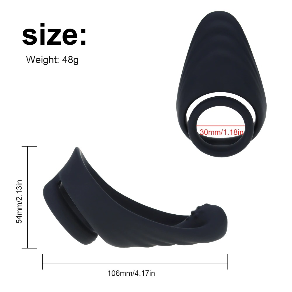 Silicone Penis Ring for Enhancing Erection / Sex Toys for Men / Double Rings for Adult Games - EVE's SECRETS