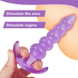 Silicone Suction Cup Crystal Anal Dildo / Male Anal Prostate Massager / G-Spot Butt Plug Toy - EVE's SECRETS