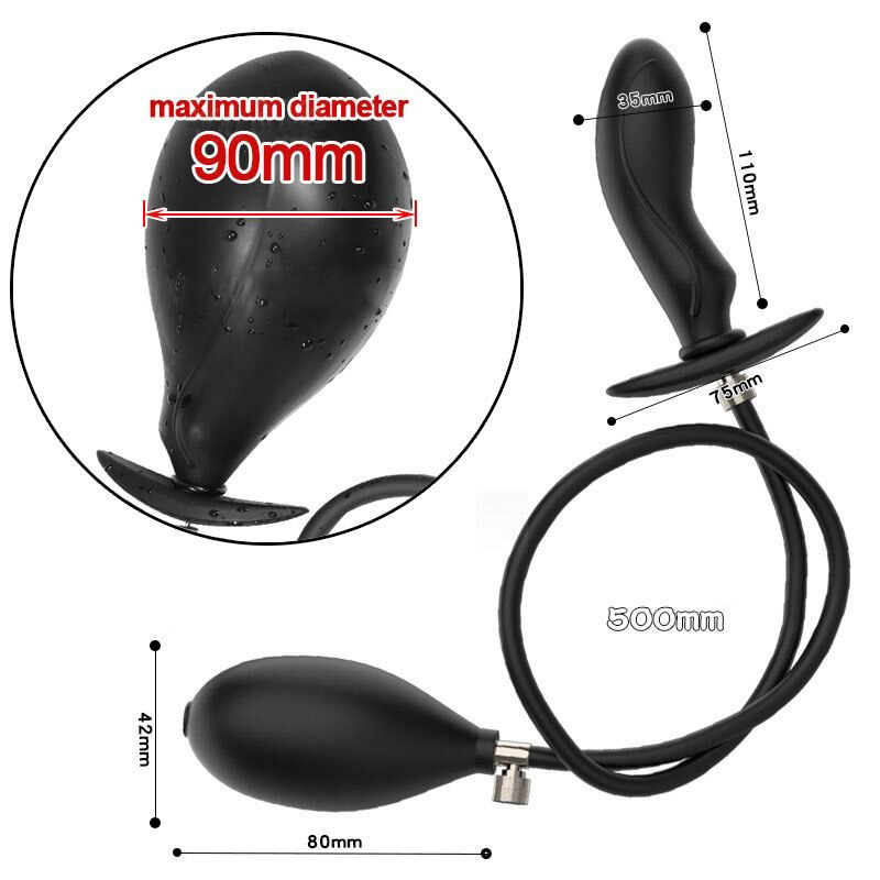 Silicone Super Large Anal Dilator / Expandable Huge Butt Plug / Dildo Pump Prostate Massager - EVE's SECRETS