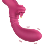 Dildo Vibrator with Tongue for Ladies / Female Clitoral Stimulator / Big Size Masturbator - EVE's SECRETS
