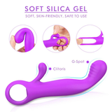 Silicone Women's G-Spot Masturbator / Female Rabbit Vibrator / Soft Clitoral Massager - EVE's SECRETS