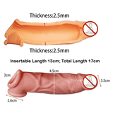 Simulated Penis Extension for Men / Embossed Silicone Cock Sleeve / Male Sex Toys - EVE's SECRETS