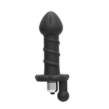 Smooth Anal Vibrator with Metal Butt Plug / Adult Unisex Silicone Anal Toy - EVE's SECRETS