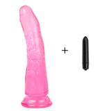 Soft Jelly Realistic Dildo With Suction Cup + Bullet Vibrator and Strap-on Harness / Adults Sex Toys - EVE's SECRETS