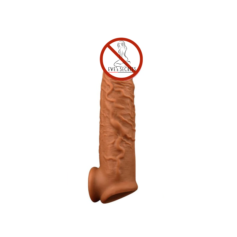 Realistic Penis Extension Sleeve / Male Soft Silicone Sex Toys - EVE's SECRETS