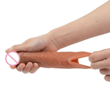 Realistic Penis Extension Sleeve / Male Soft Silicone Sex Toys - EVE's SECRETS