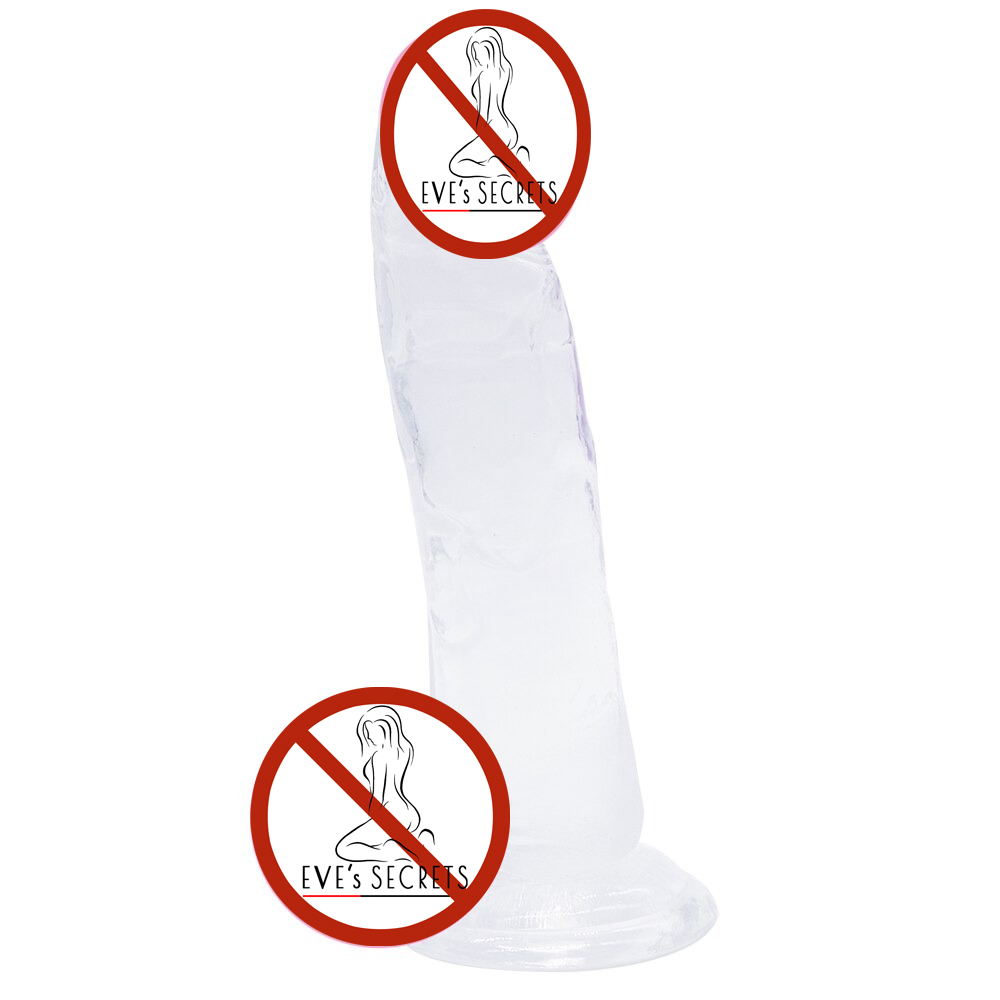 Soft Long Realistic Jelly Dildo for Women / Medical Silicone Dildo in Secret Packaging - EVE's SECRETS