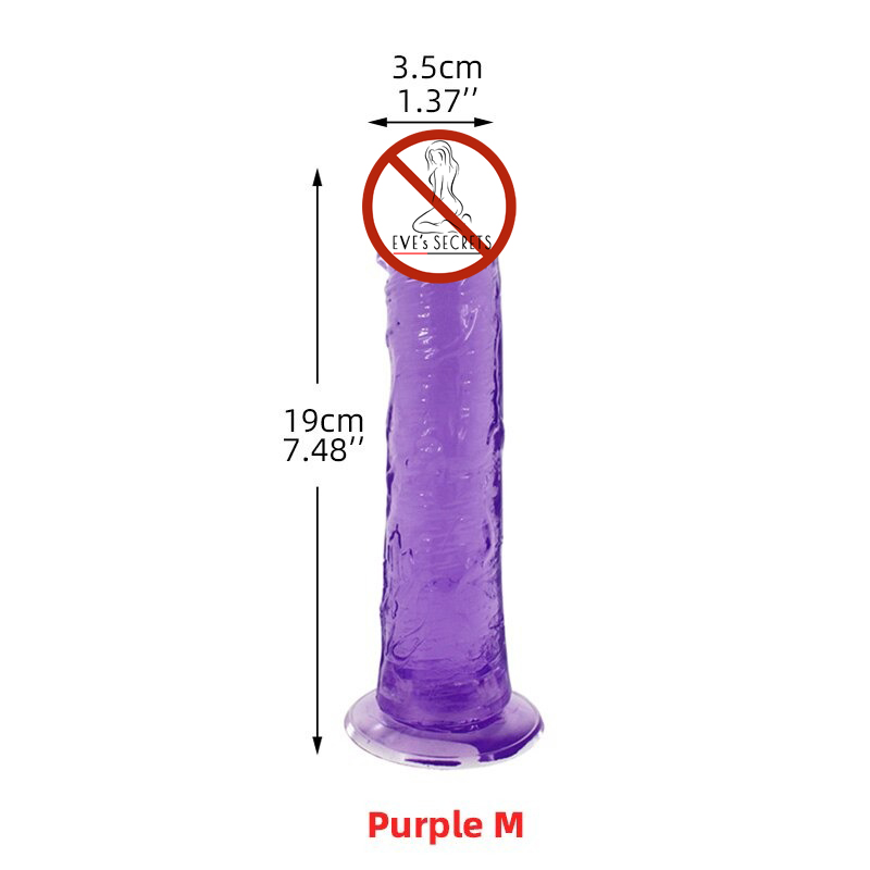 Soft Realistic Jelly Penis for Women / Adult Elastic Large Dildo / Female Sex Toy Dick - EVE's SECRETS