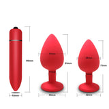 Soft Silicone Anal Butt Plug / Adult Anal Plug Mini Erotic Bullet Massager / Vibrator Sex Toys - EVE's SECRETS